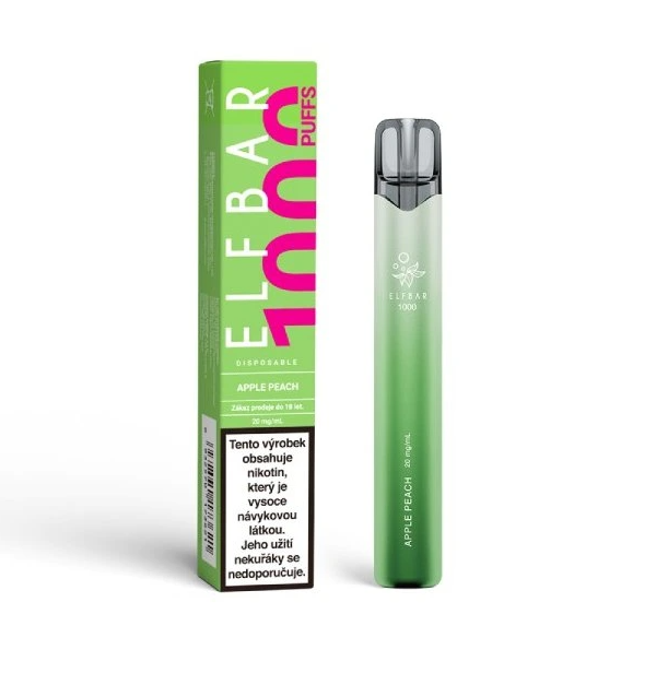 ELF BAR 1000 jednorázová ecigareta Apple Peach - 20mg