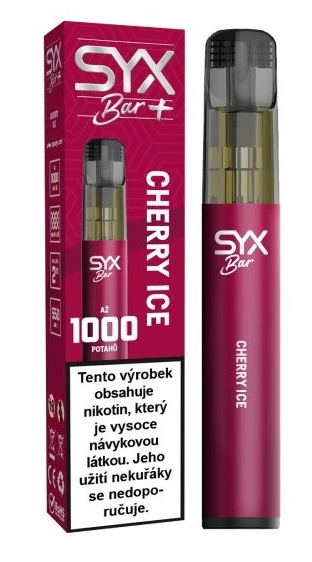SYX BAR jednorázová e-cigareta Cherry Ice