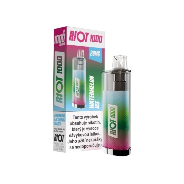 Riot Squad RIOT 1000 jednorázová e-cigareta Watermelon Ice