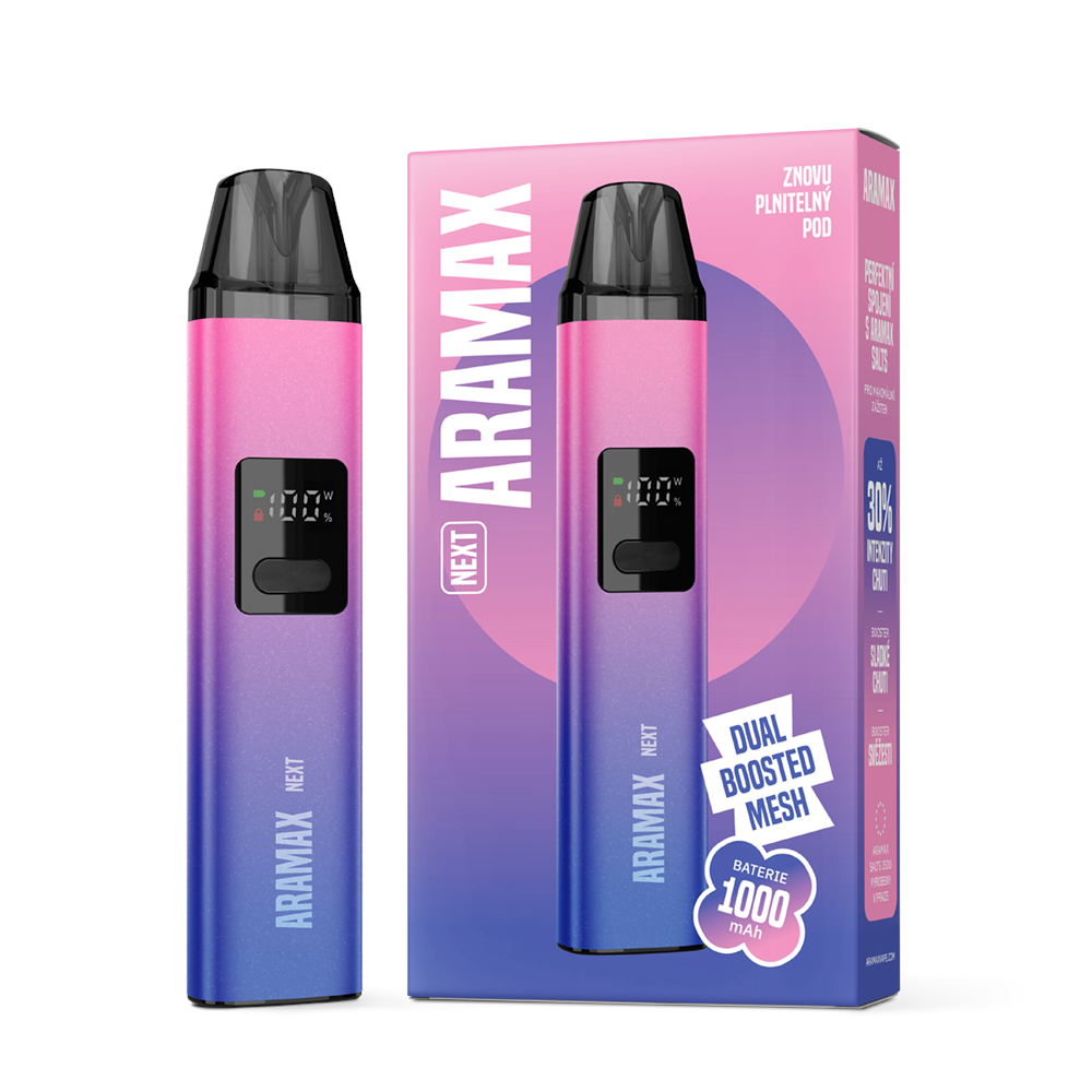 Ritchy - Liqua Aramax Next POD 20W 1000mAh Barva: Růžovo fialová (Gradient Purple)