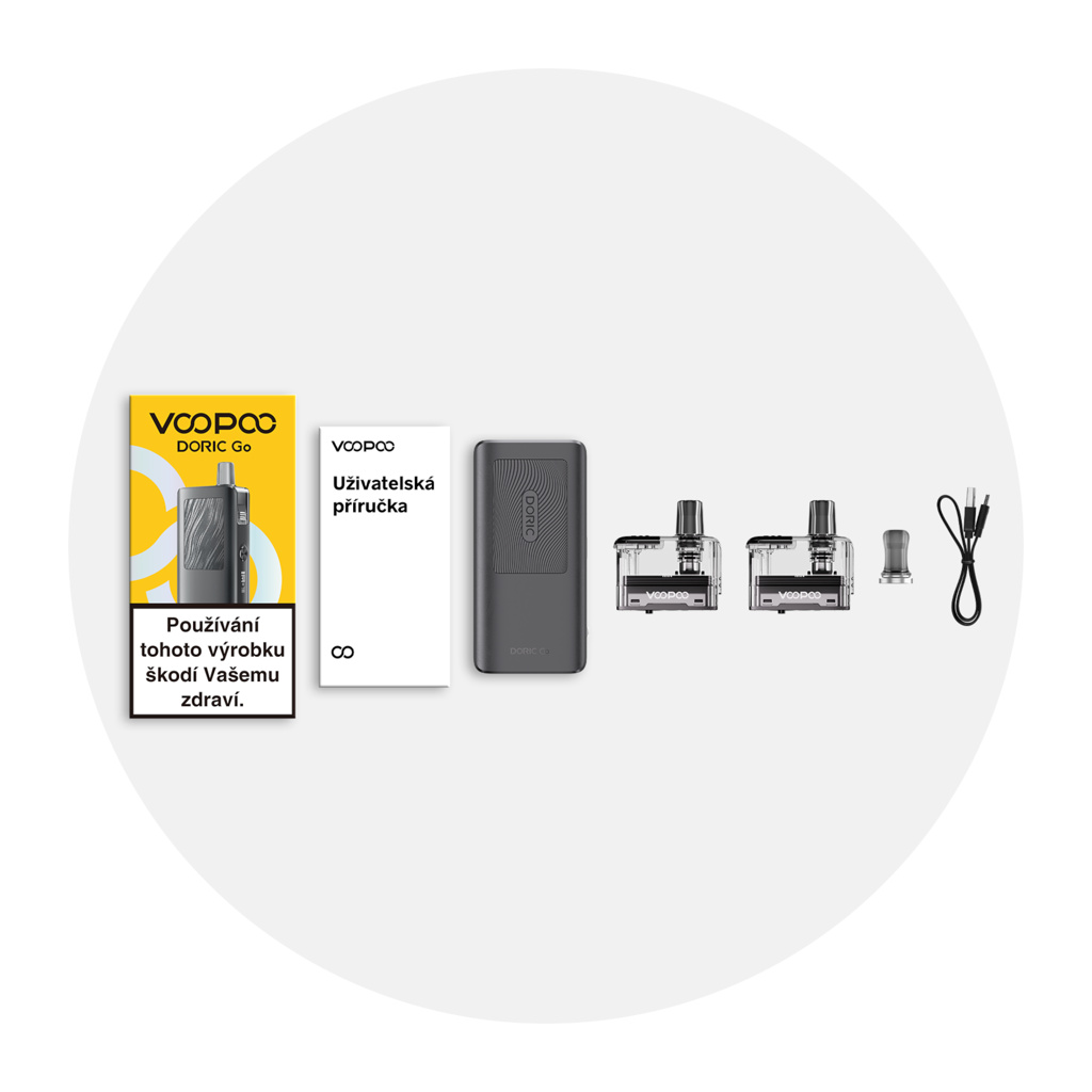 VooPoo Doric Go Pod Kit Barva: Metal Gray