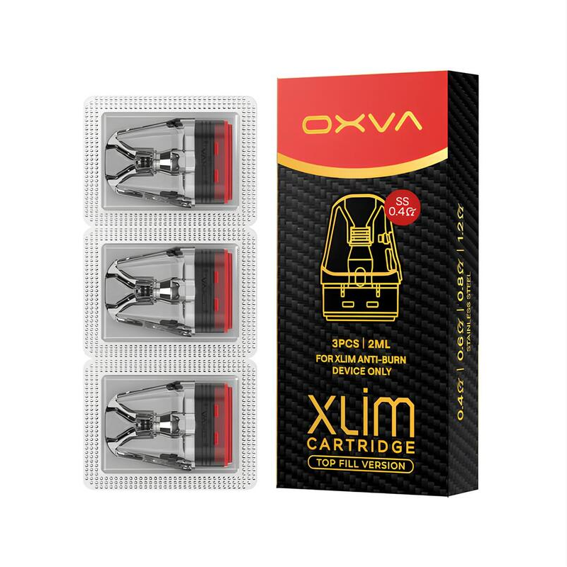 Oxva Xlim Stainless Steel Top Refill cartridge - 0,4 Ω (celé balení, 3ks)