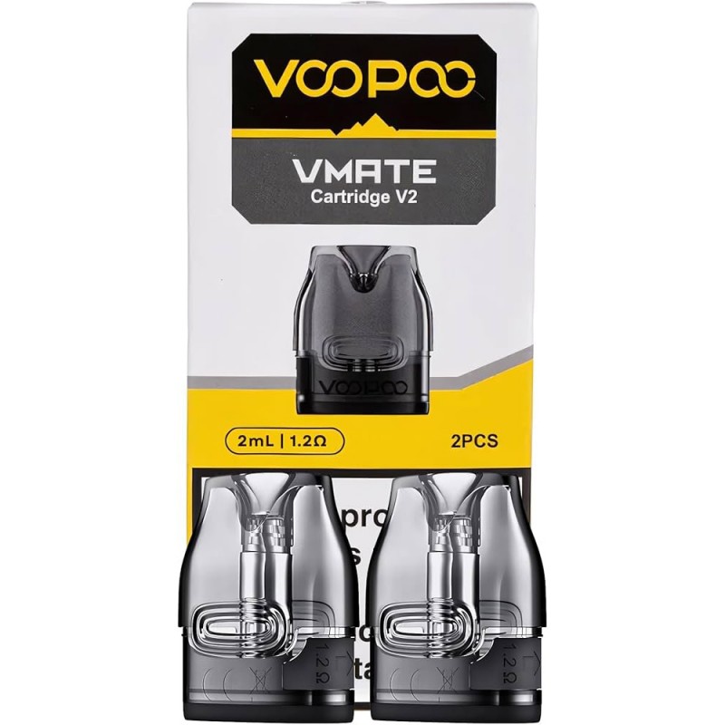 VooPoo VMate V2 cartridge - 1,2 ohmů - 2ml (celé balení, 2ks)