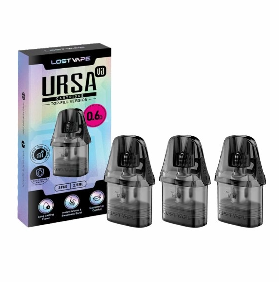 Lost Vape Ursa Nano V3 cartridge - 0,6 ohm (celé balení, 3ks)