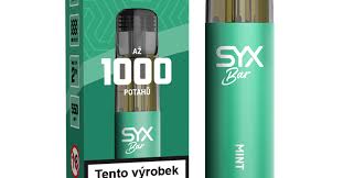 Syx bar mint 2ml 1000 potahů