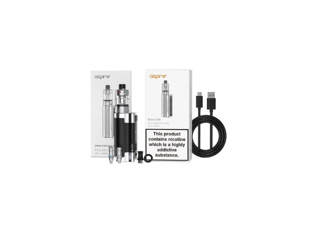 ASPIRE ZELOS 3 KIT KOMPLETNÍ SADA Barva: Stříbrná