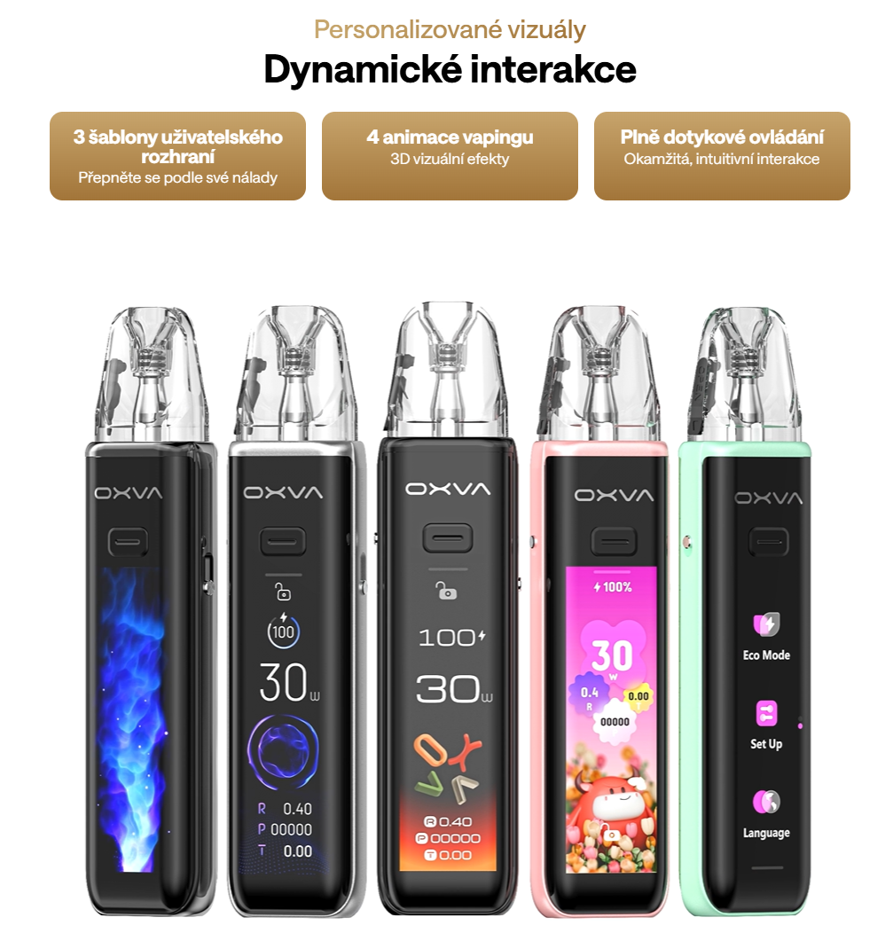 OXVA Xlim 3 Ultra POD 30W 1500mAh Barva: Metal Silver