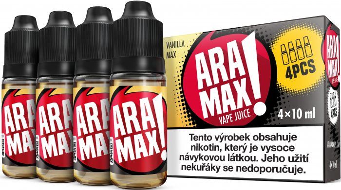 Vanilka - Aramax liquid - 4X10ML Nikotin: 6 mg