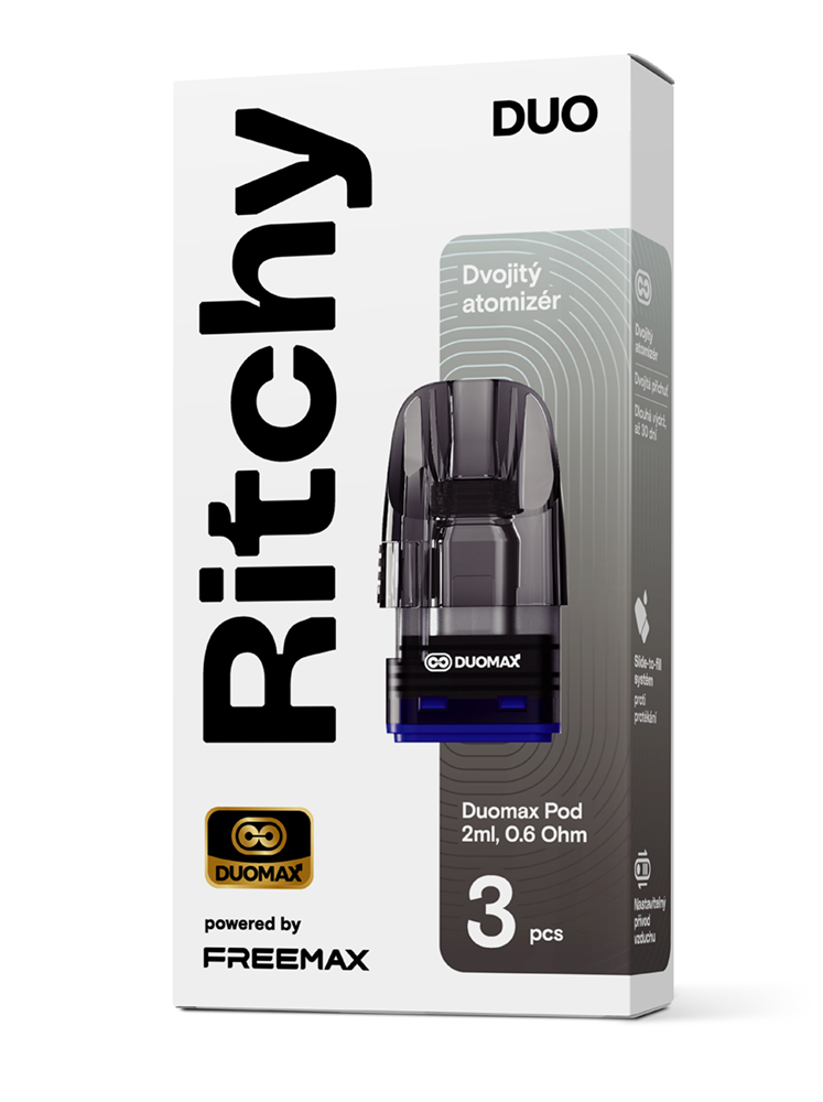 Ritchy - Liqua Ritchy DUO DUOMAX Cartridge 2ml - 0,6 Ω (celé balení, 3ks)