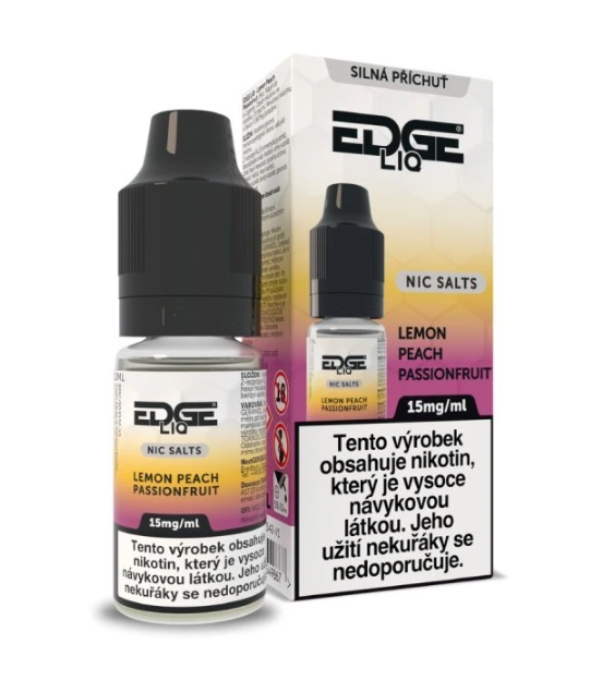 Nikotinová sůl EDGE LIQ Lemon Peach Passionfruit 10ml - 15mg