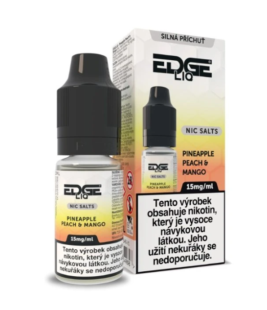 Nikotinová sůl EDGE LIQ Pineapple Peach Mango 10ml - 15mg