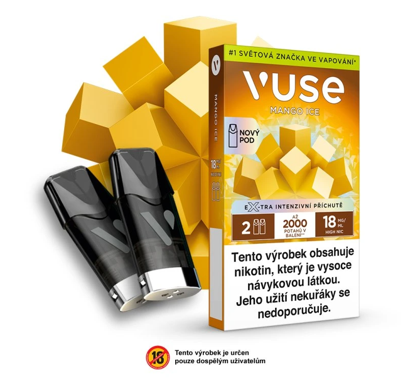 BAT (British American Tobacco) VUSE ePOD náplň Mango Ice 2ml 18mg - 2ks