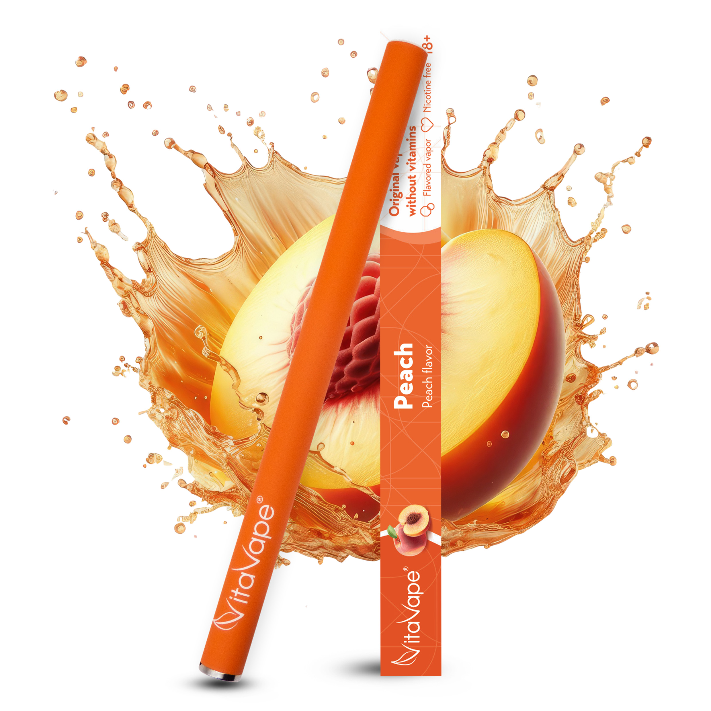 VitaVape jednorázová e-cigareta Peach - 0mg