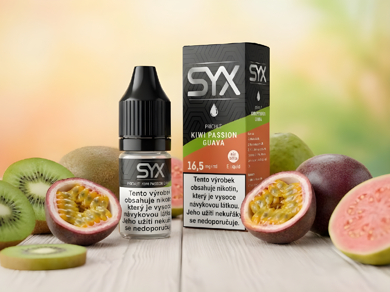 SYX Nicsalt Kiwi Passion Guava 10ml - 16,5mg
