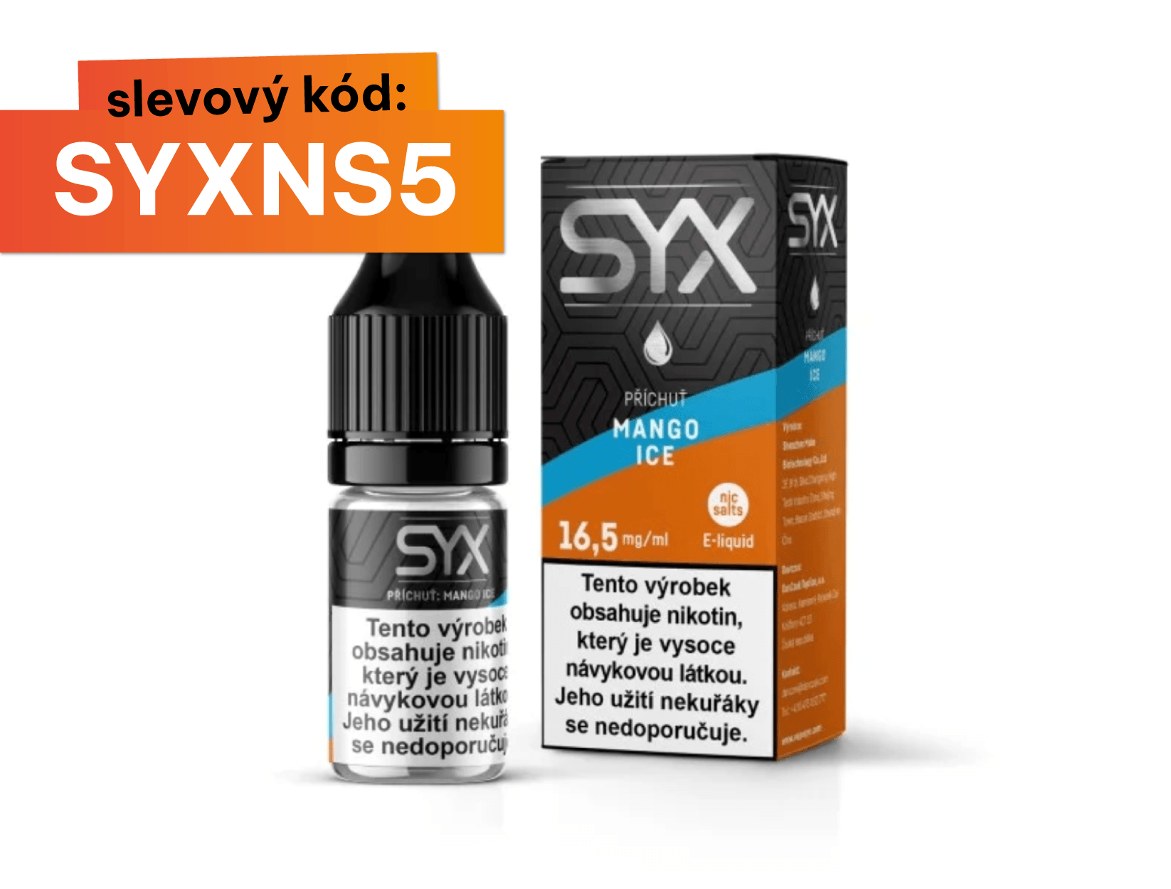 SYX Nicsalt Mango Ice 10ml - 16,5mg