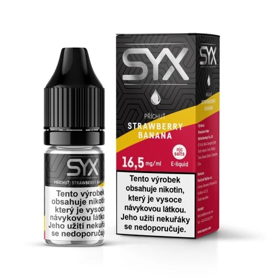 SYX Nicsalt Strawberry Banana 10ml - 16,5mg