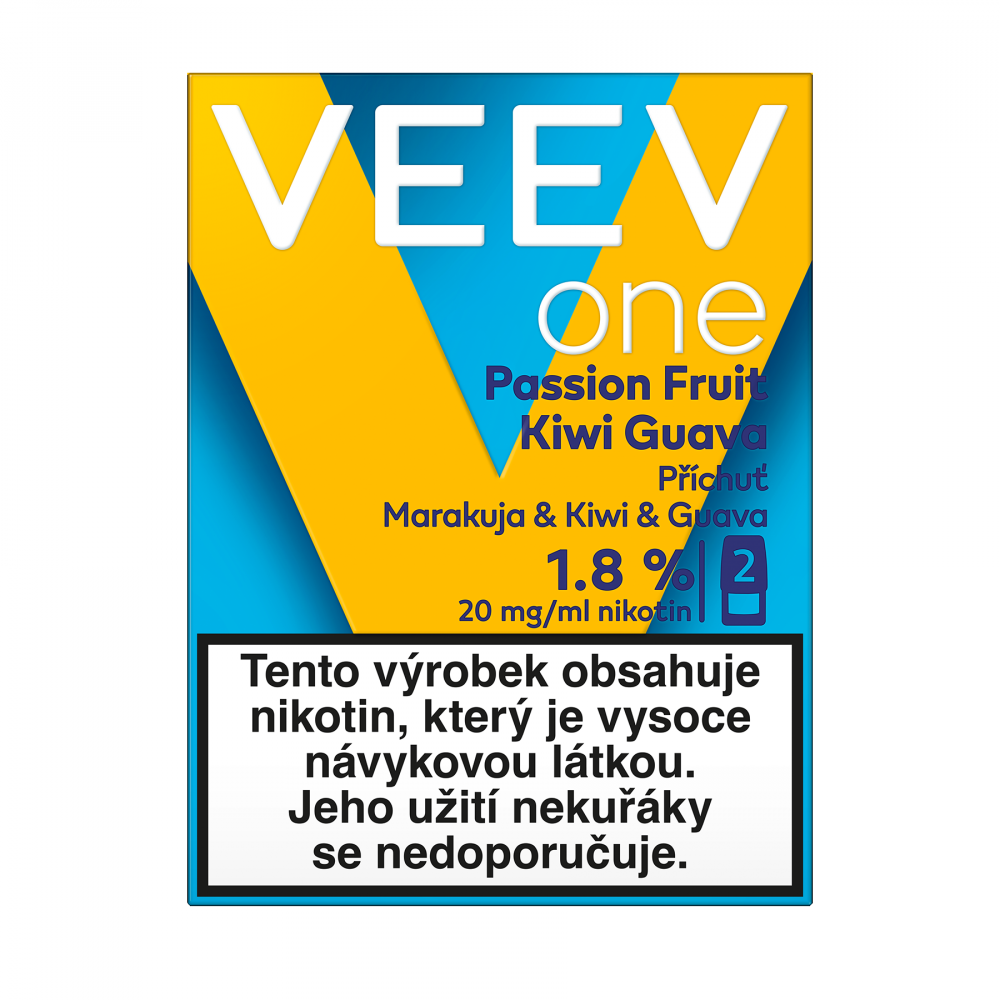 VEEV ONE náplň Passion Fruit Kiwi Guava 20mg - 2ks