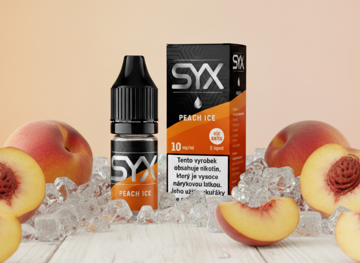 SYX Nicsalt Peach Ice 10ml Nikotin: 10 mg - Kolek R