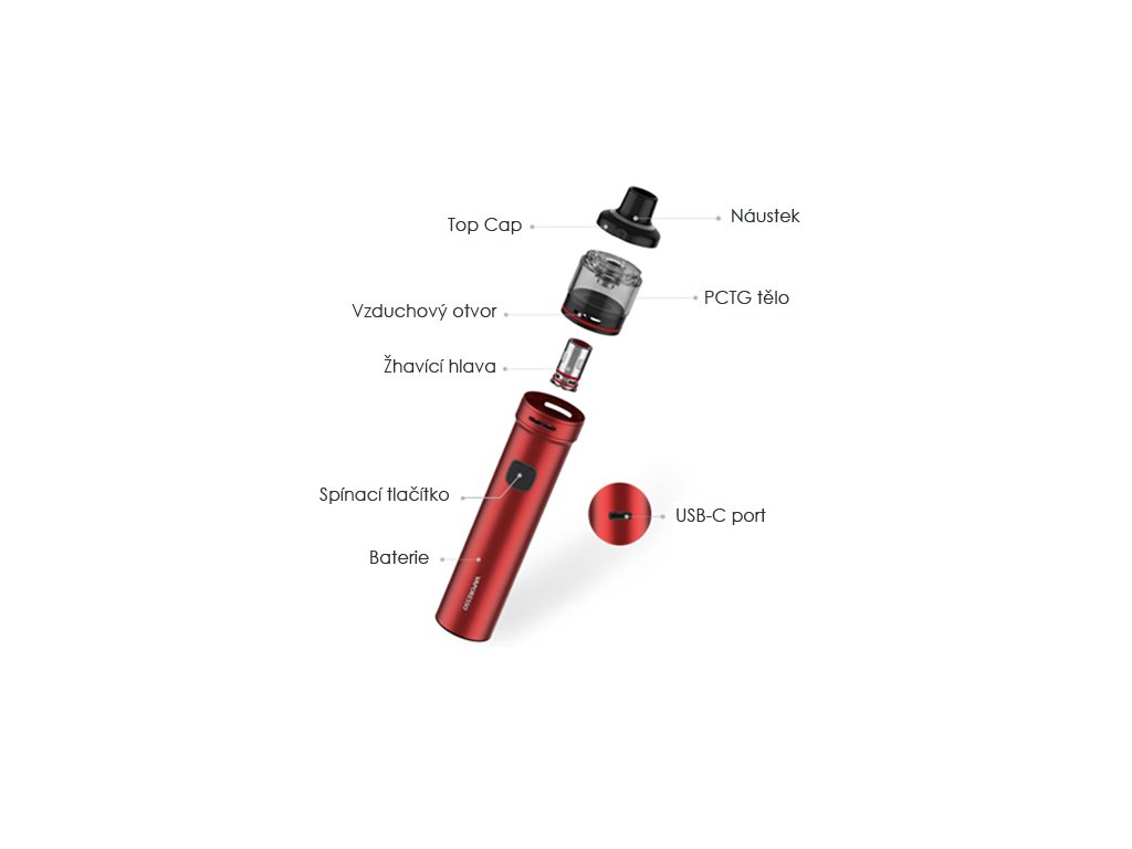 Vaporesso GTX GO 40 POD Barva: Šedá