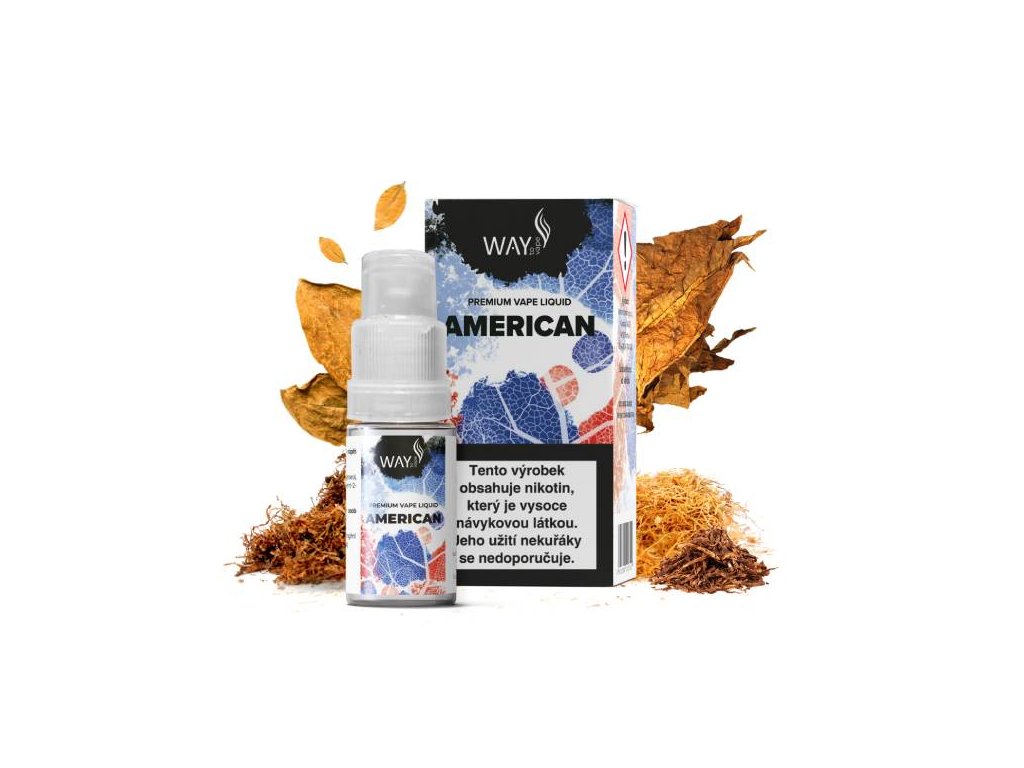 E-liquid Way To Vape American 10ml Obsah nikotinu: 0mg