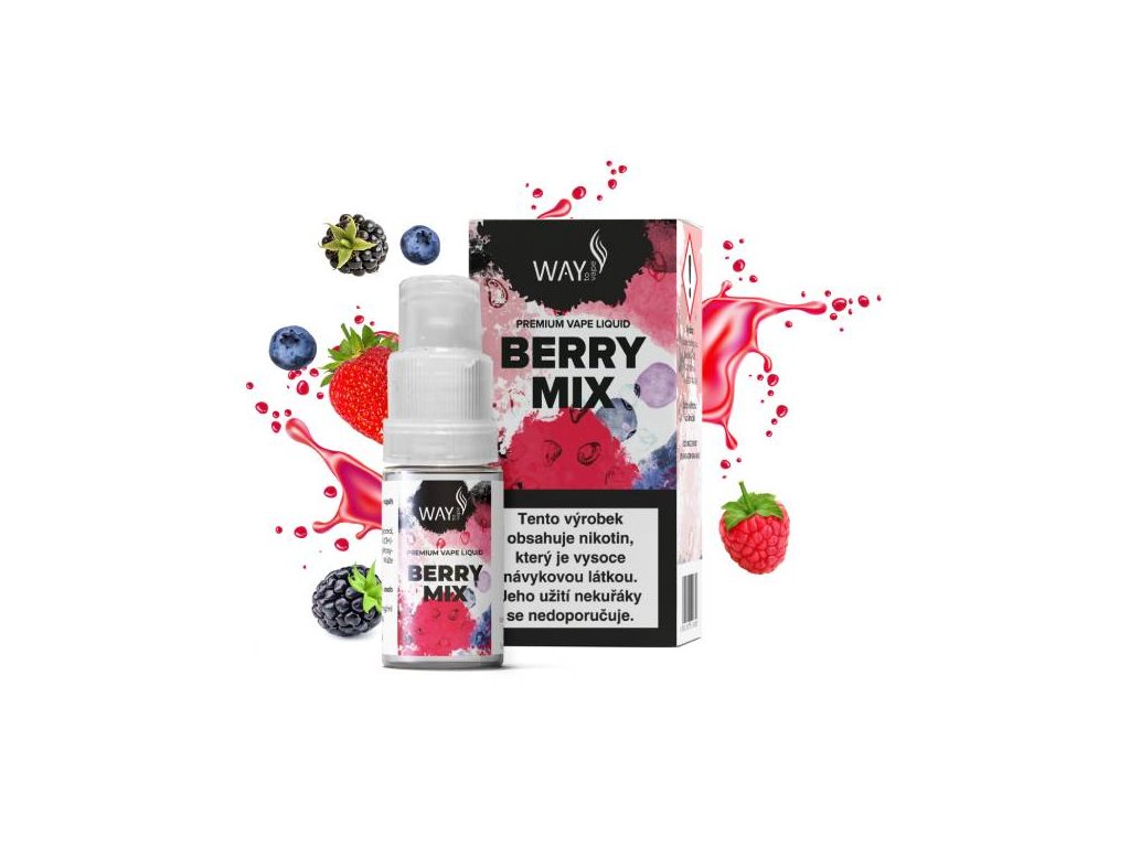 E-liquid Way To Vape Berry Mix 10ml Obsah nikotinu: 6mg