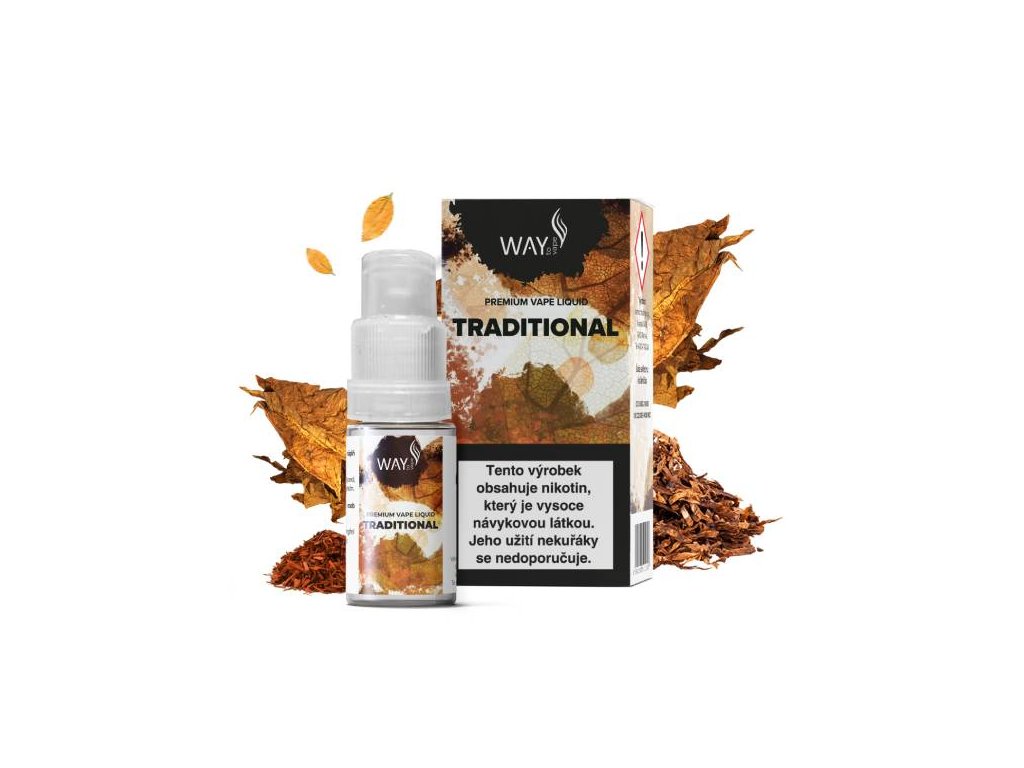 E-liquid Way To Vape Traditional 10ml Obsah nikotinu: 6mg