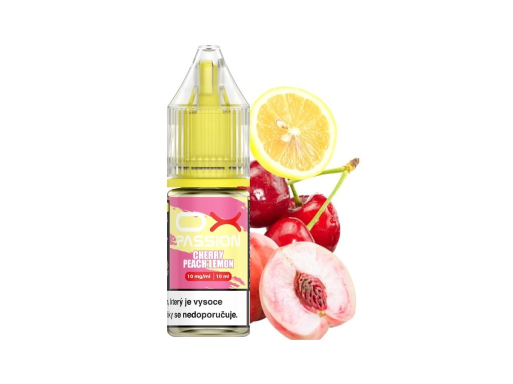 e-liquid OXVA OX Passion Cherry Peach Lemon 10ml Obsah nikotinu: 10mg
