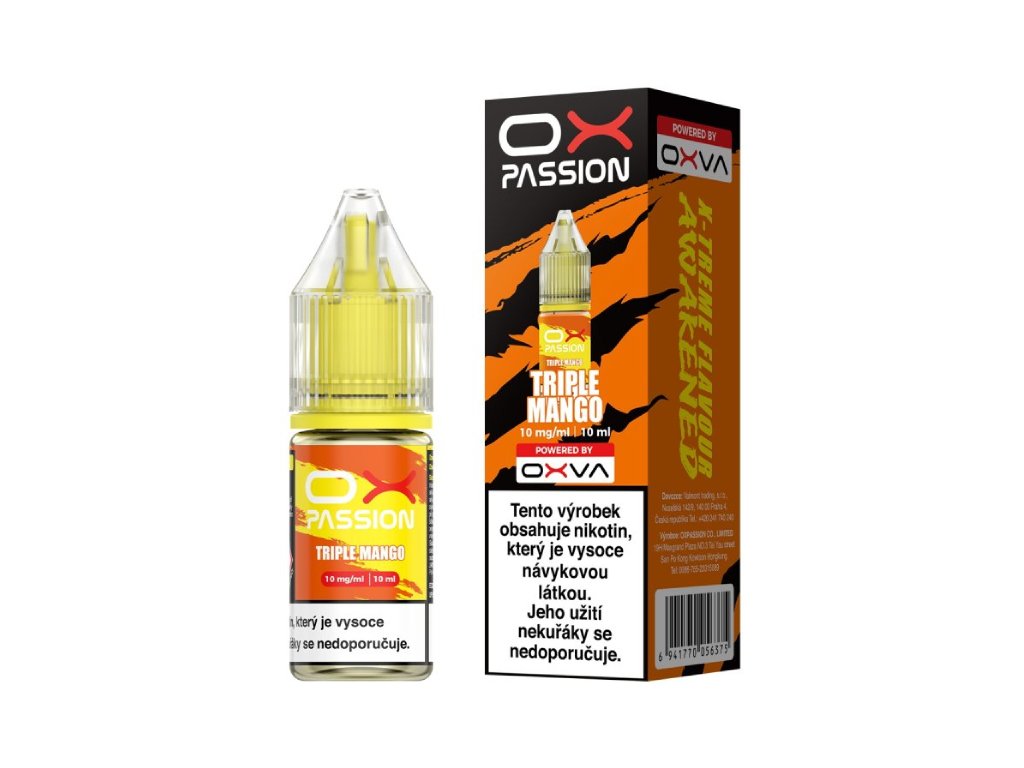 e-liquid OXVA OX Passion Triple Mango 10ml Obsah nikotinu: 20mg