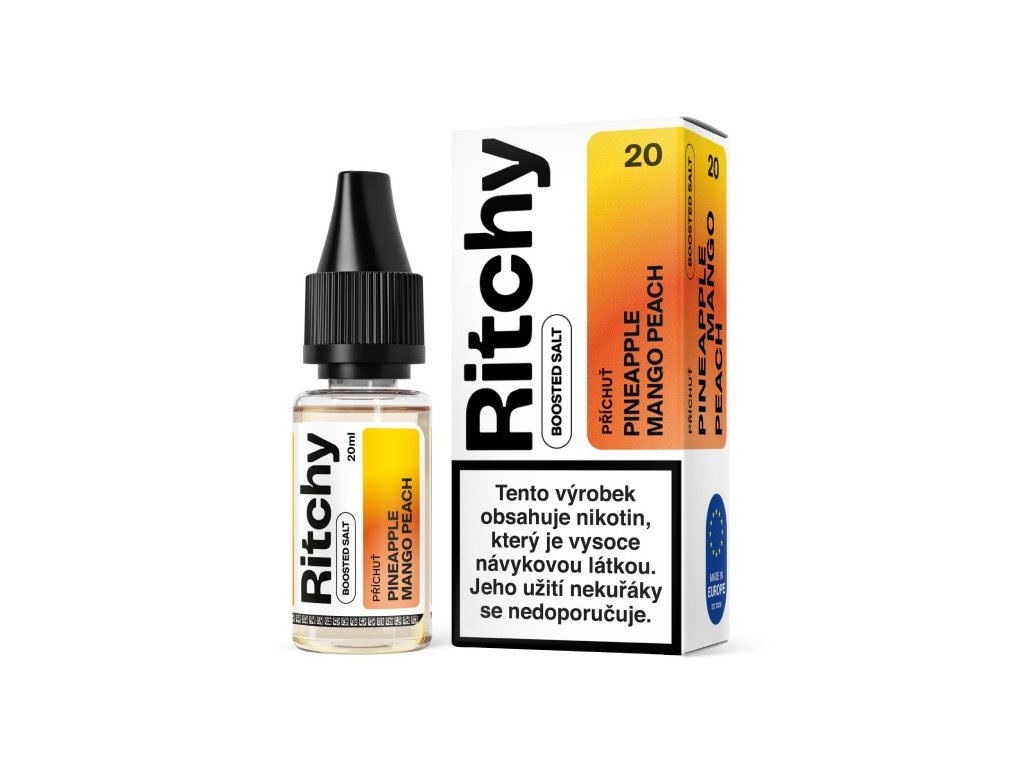 Ritchy Salt Pineapple Mango Peach 10ml Obsah nikotinu: 10mg