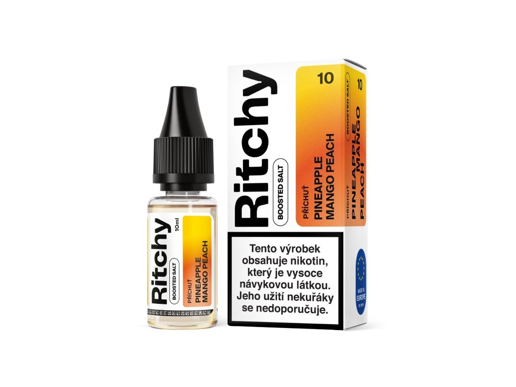 Ritchy Salt Pineapple Mango Peach 10ml Obsah nikotinu: 20mg