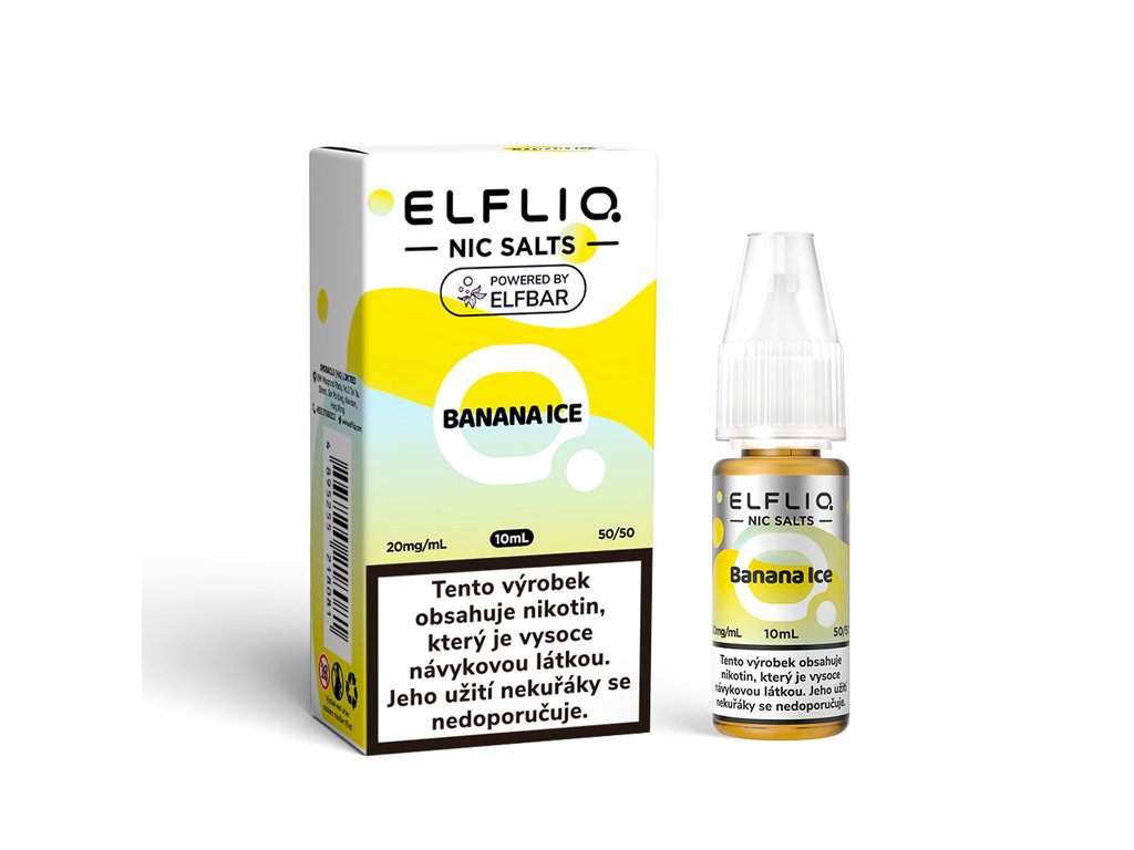 e-liquid ELF BAR ELFLIQ Banana Ice 10ml Obsah nikotinu: 20mg - R