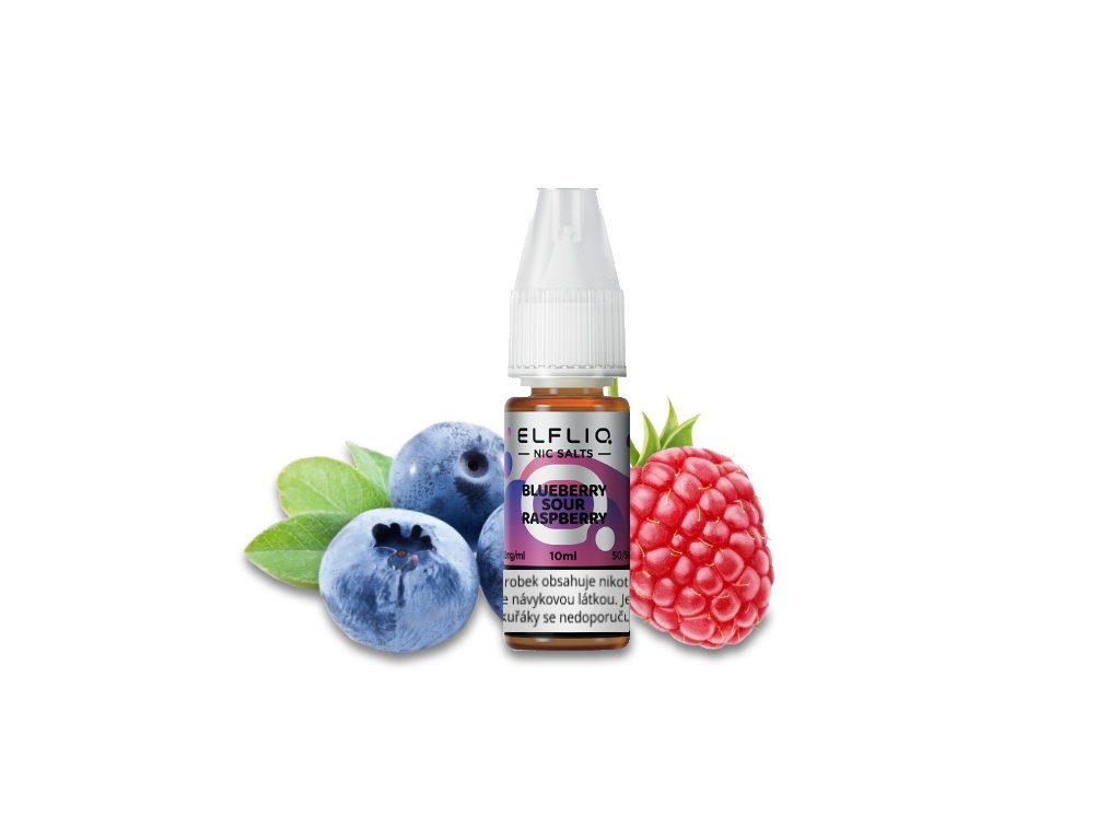 e-liquid ELF BAR ELFLIQ Blueberry Sour Raspberry 10ml Obsah nikotinu: 20mg - U