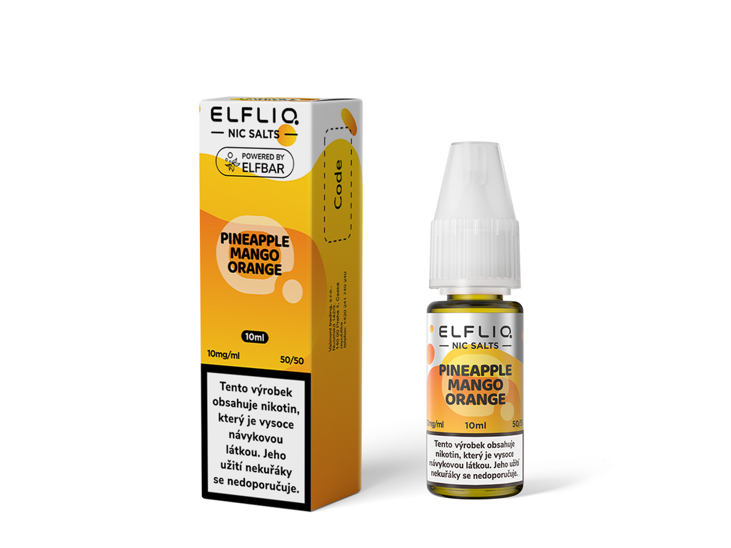 e-liquid ELF BAR ELFLIQ Pineapple Mango Orange 10ml Obsah nikotinu: 20mg - PR