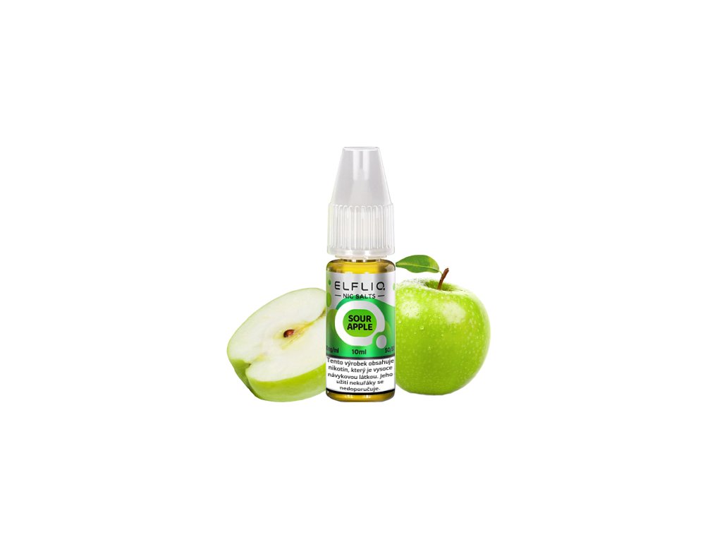 e-liquid ELF BAR ELFLIQ Sour Apple 10ml Obsah nikotinu: 20mg - PR