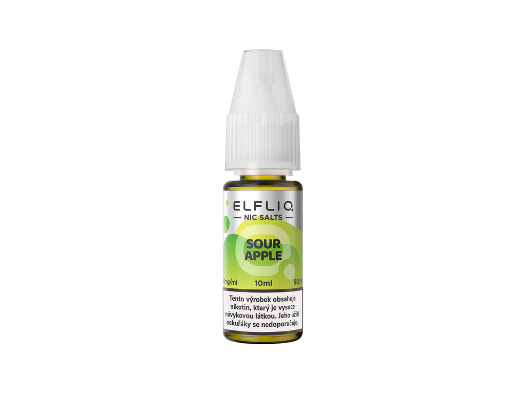 e-liquid ELF BAR ELFLIQ Sour Apple 10ml Obsah nikotinu: 20mg - PR