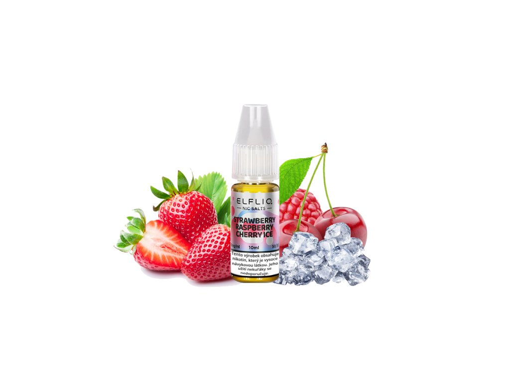 e-liquid ELF BAR ELFLIQ Strawberry Raspberry Cherry Ice 10ml Obsah nikotinu: 20mg - PR