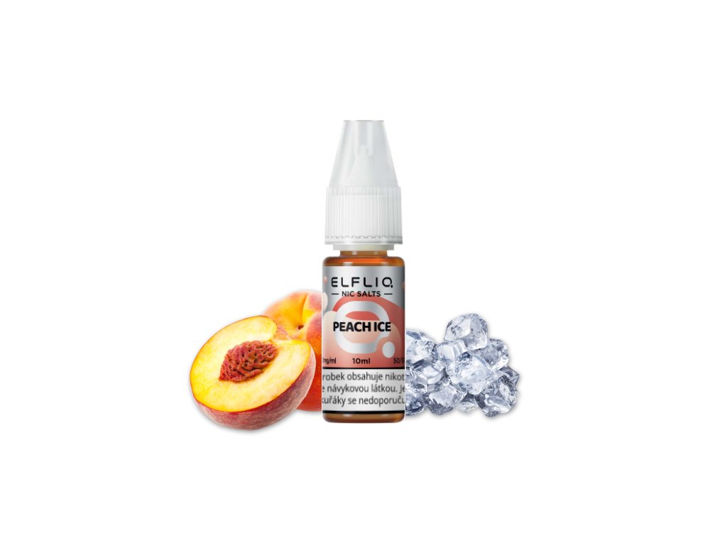 e-liquid ELF BAR ELFLIQ Peach Ice 10ml Obsah nikotinu: 20mg - PR