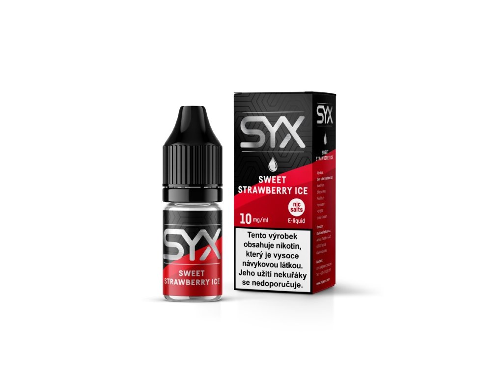 e-liquid SYX NS Sweet Strawberry 10ml Obsah nikotinu: 10mg