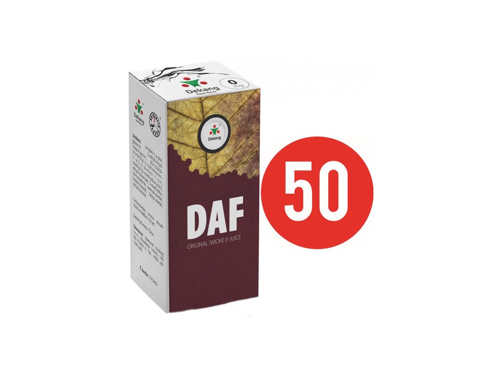 E-liquid Dekang Fifty DAF, 10ml Obsah nikotinu: 18mg