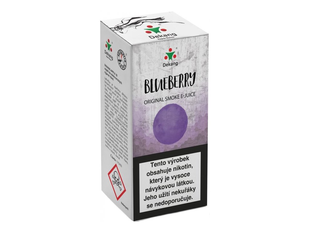 e-liquid Dekang Blueberry (Borůvka) 10ml Obsah nikotinu: 11mg