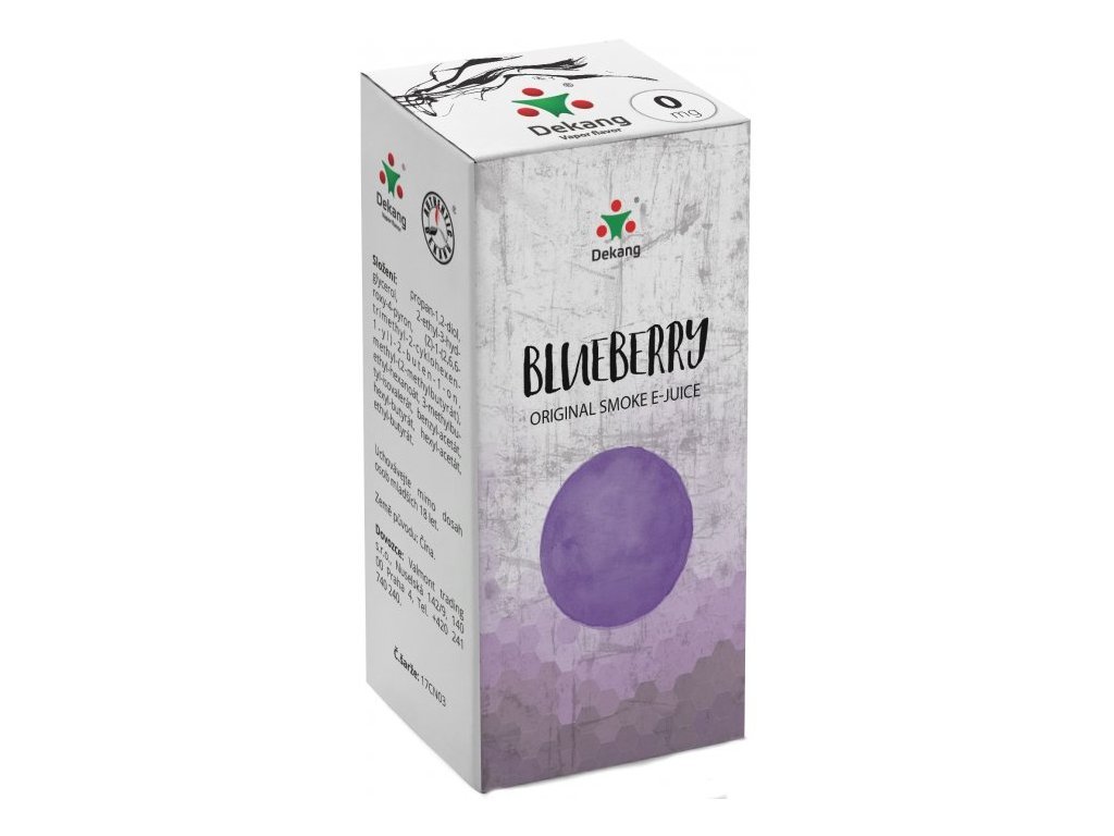 e-liquid Dekang Blueberry (Borůvka) 10ml Obsah nikotinu: 6mg