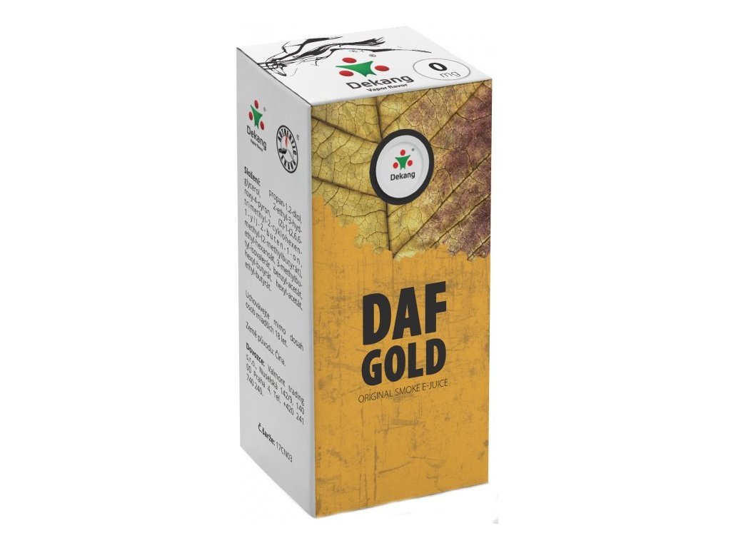 e-liquid Dekang DAF GOLD 10ml Obsah nikotinu: 16mg