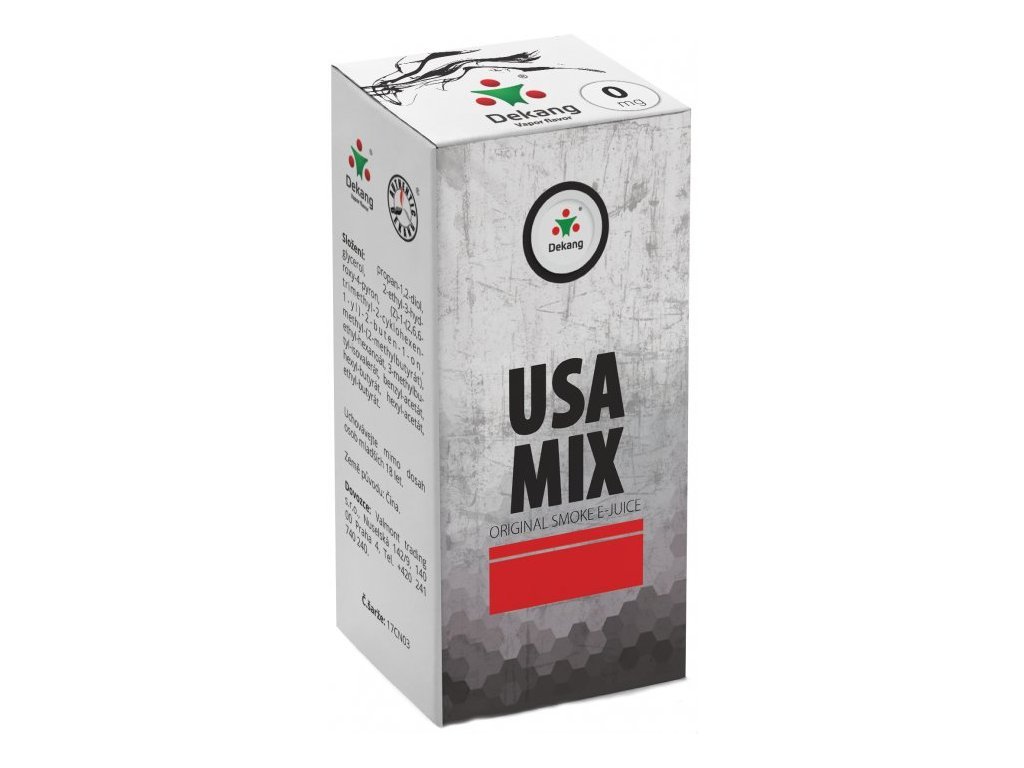 e-liquid Dekang USA MIX 10ml Obsah nikotinu: 3mg