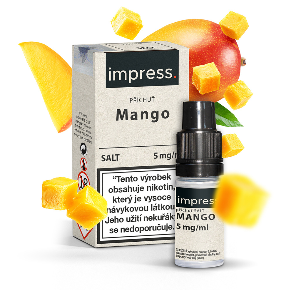 Impress Salt Mango (Šťavnaté mango) 10ml – 5 mg/ml