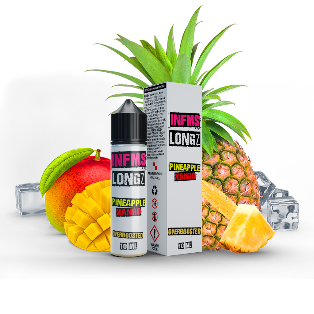 Příchuť Infamous LongZ S&V: Pineapple Mango (Osvěžující mango a ananas) – 10ml