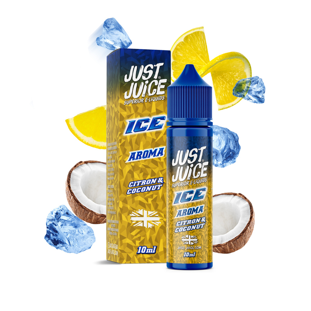 Příchuť Just Juice S&V: ICE Citron & Coconut (Ledový citron & kokos) – 10ml