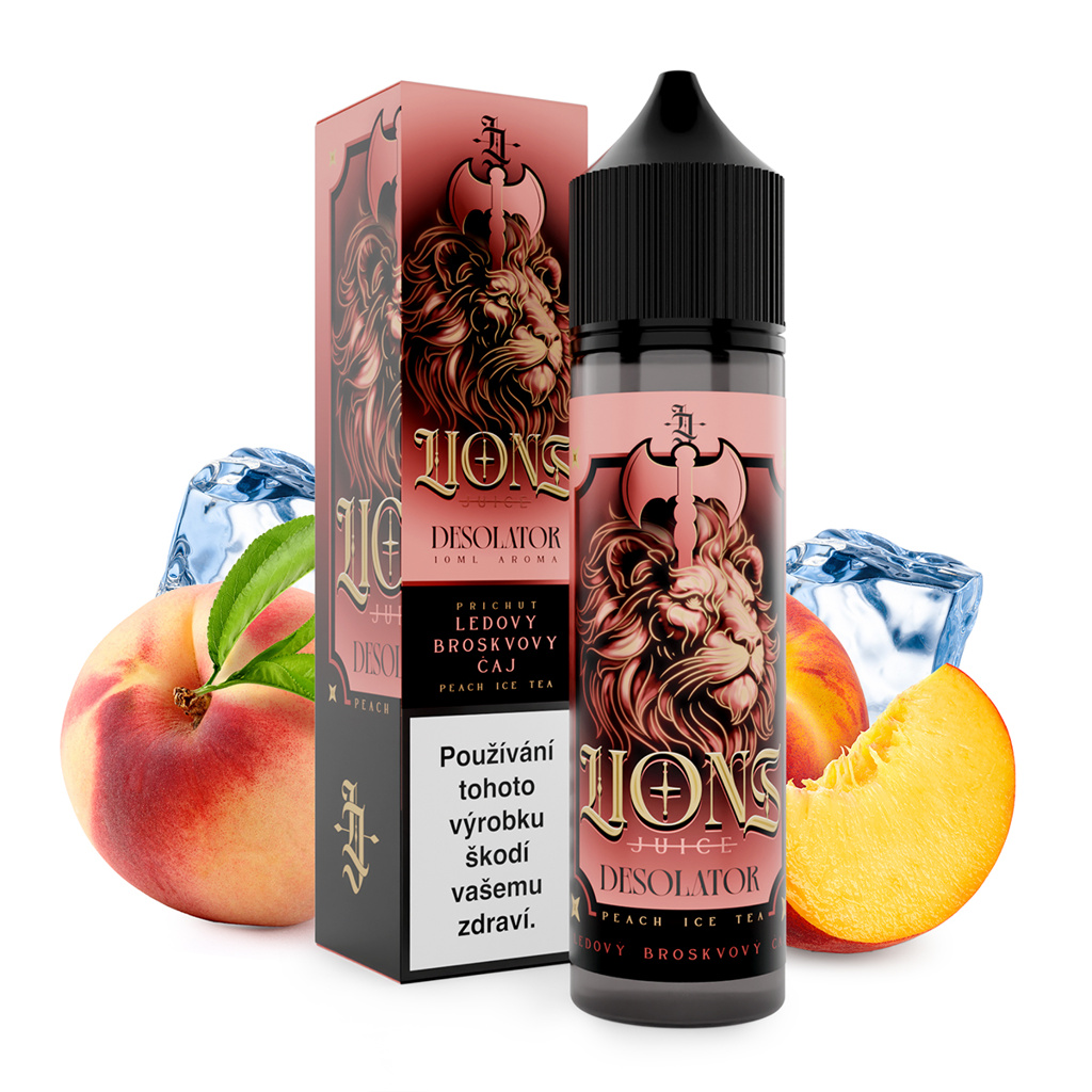 Příchuť Lions S&V: Desolator (Ledová broskev & čaj) – 10ml