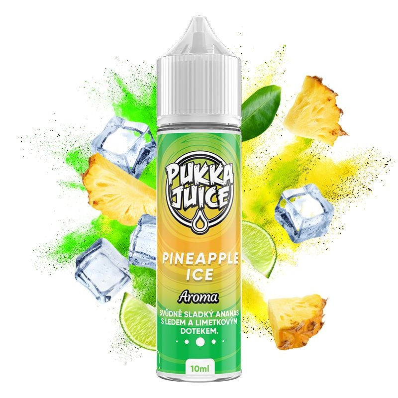 Příchuť Pukka Juice S&V: Pineapple Ice (Ledový ananas) – 10ml
