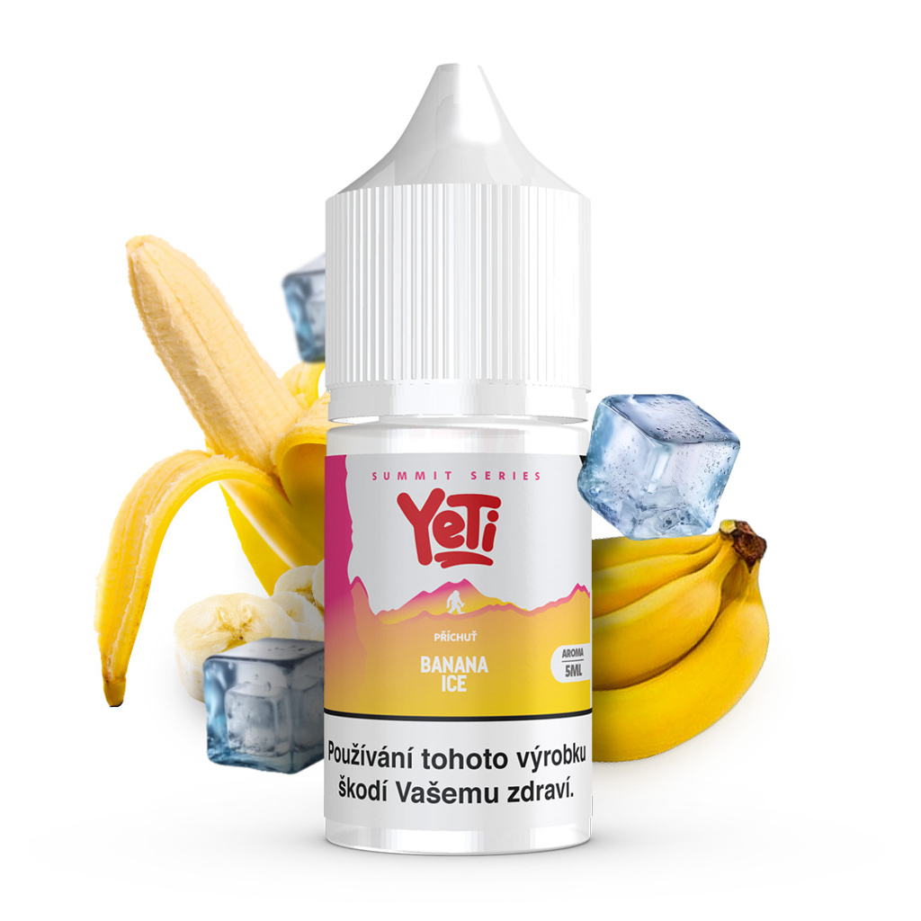 Příchuť Yeti Summit S&V: Banana Ice (Ledový banán) – 5,0ml