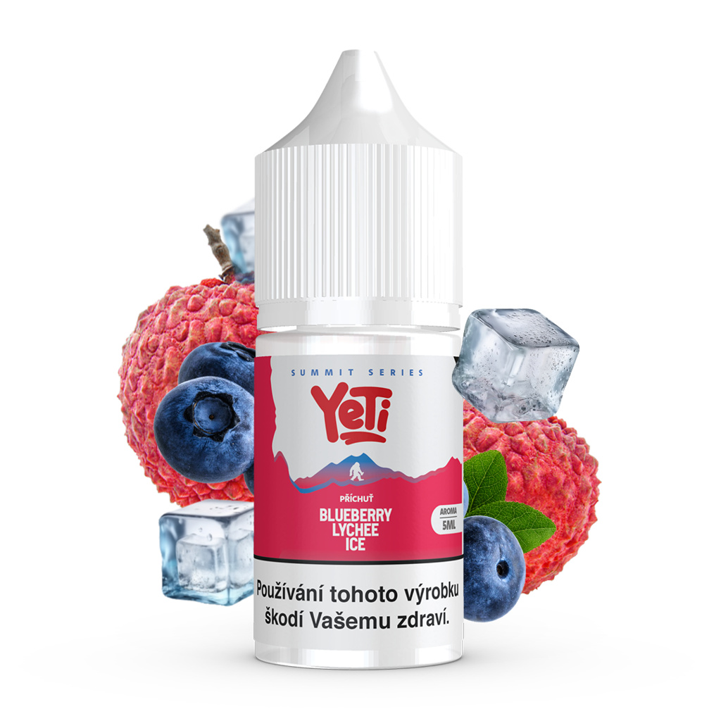 Příchuť Yeti Summit S&V: Blueberry Lychee Ice (Ledová borůvka a liči) – 5,0ml